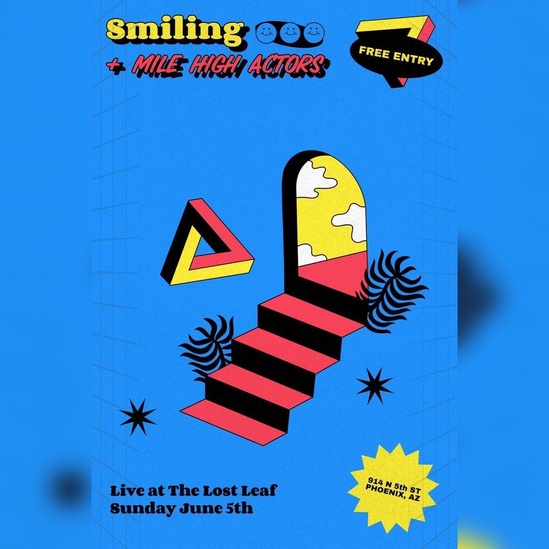TheLostLeaf's tweet photo. Tonight!

Smiling 
with High Actors

at Lost Leaf 
Free / 21+ / 8pm

Follow Smiling @smilingworldwide @milehighactors 

#thelostleaf #lostleafphx #lostleafaz #downtownphoenix #rooseveltrowartsdistrict #rooseveltrowphx #livemusicphx #livemusicphoenix https://t.co/lqPnJFqbkb