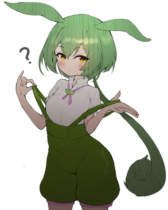 ずんだもんで色塗り練習中 