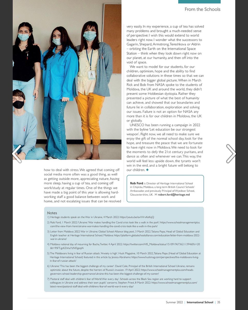 Heritage International School-Moldova, Europe tweet media