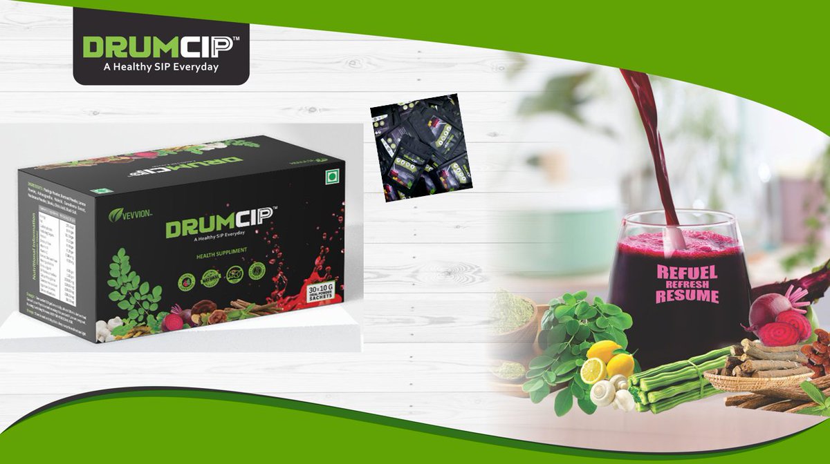 VEVVION's tweet photo. #VEVVION #DRUMCIPP A Healthy Supplement for whole body. https://t.co/cA75M5YbkB