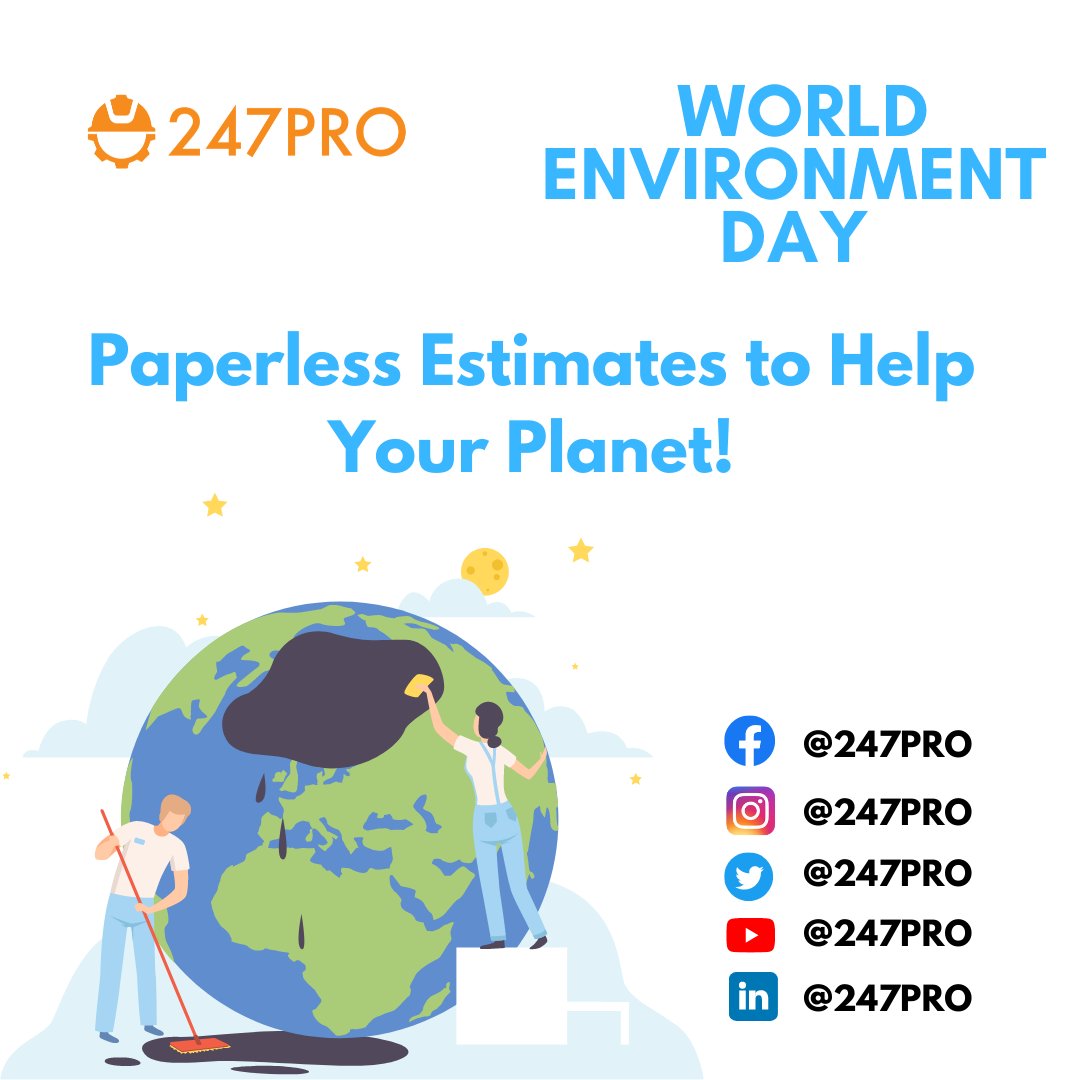 It is World Environment Day! The first step to protecting our planet is loving it. “Say yes to paperless contracts to help the planet” with 247PRO.