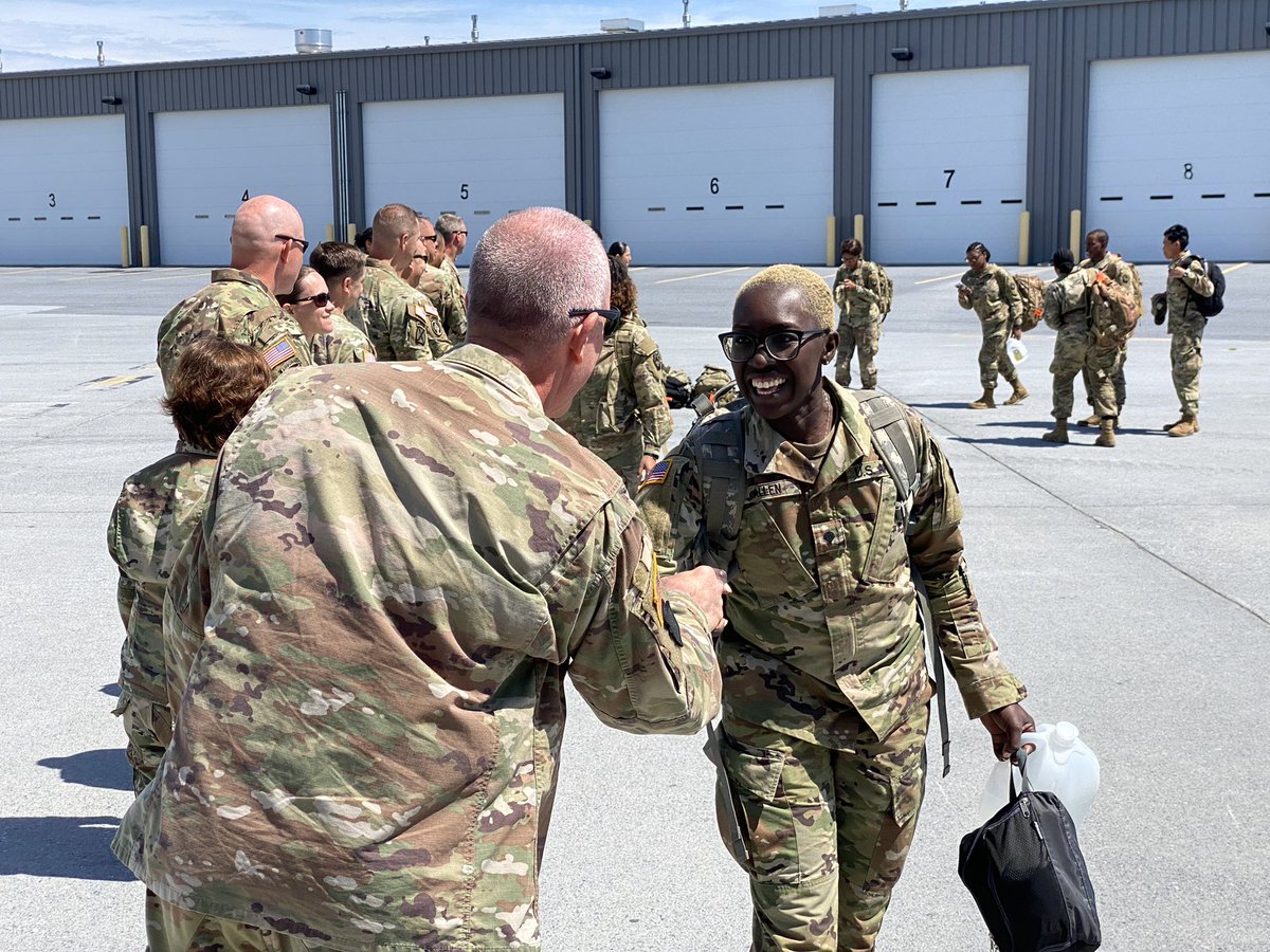 TAGofPA's tweet photo. Good luck to the great Citizen-Soldiers from the @panationalguard’s 252nd Quartermaster Company, who left home today for a year-long deployment to the Middle East. Thank you for your and your families’ sacrifices. @CENTCOM https://t.co/tjYhbbxIfi