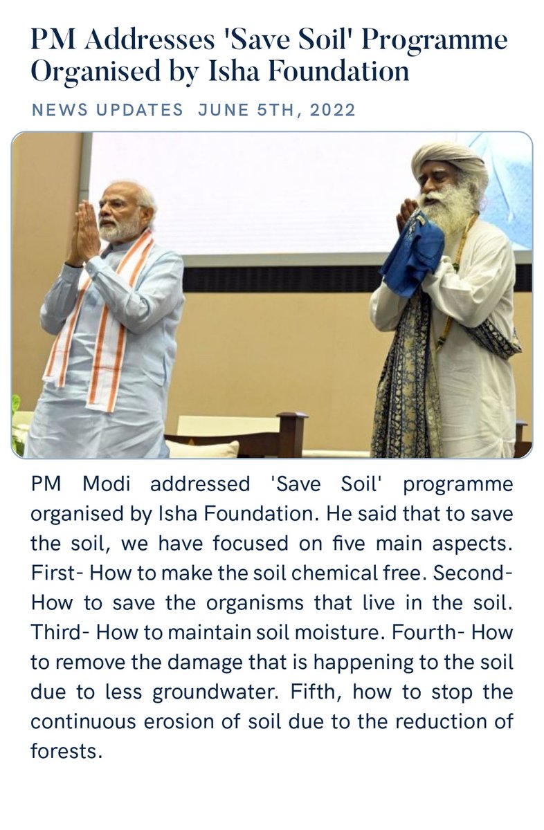 viswas4u's tweet photo. PM Addresses 'Save Soil' Programme Organised by Isha Foundation
https://t.co/gNSBwPnjAp via NaMo App https://t.co/n2Gygj8CCW