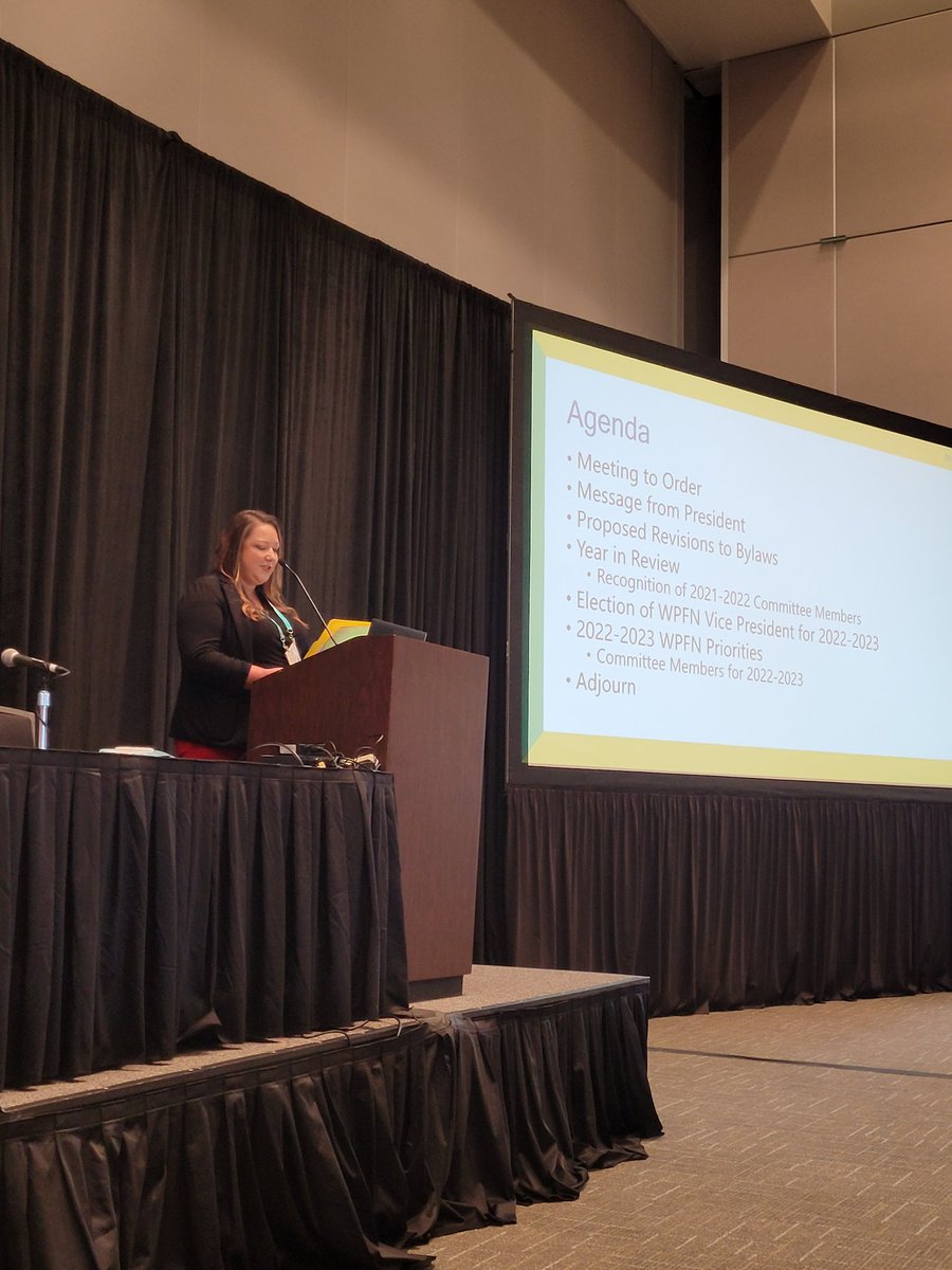 WPFNGFOA's tweet photo. Ember Strange of North Little Rock, AR kicking off today's #wpfn business meeting! #GFOA2022 https://t.co/17aelDSTMF