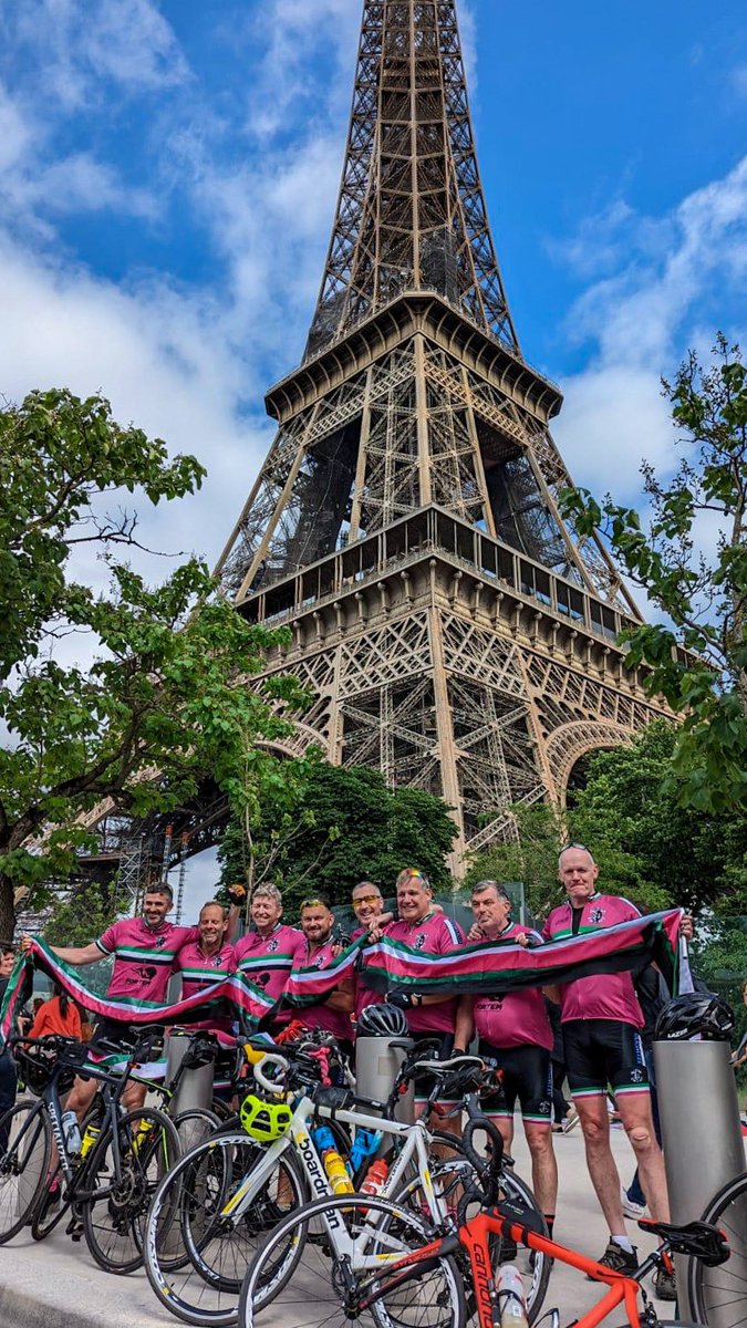 WE DID IT!!!
Final stop Stade De France and a cheeky one at Eiffel Towerl. Fantastic teamwork, grit and thinking about other. Well done #CVRFCVelos #COTV <a href="/CureParkinsonsT/">Cure Parkinson's</a>  <a href="/Try4Matt/">The Matt Ratana Rugby Foundation</a>  @WhizzKidz