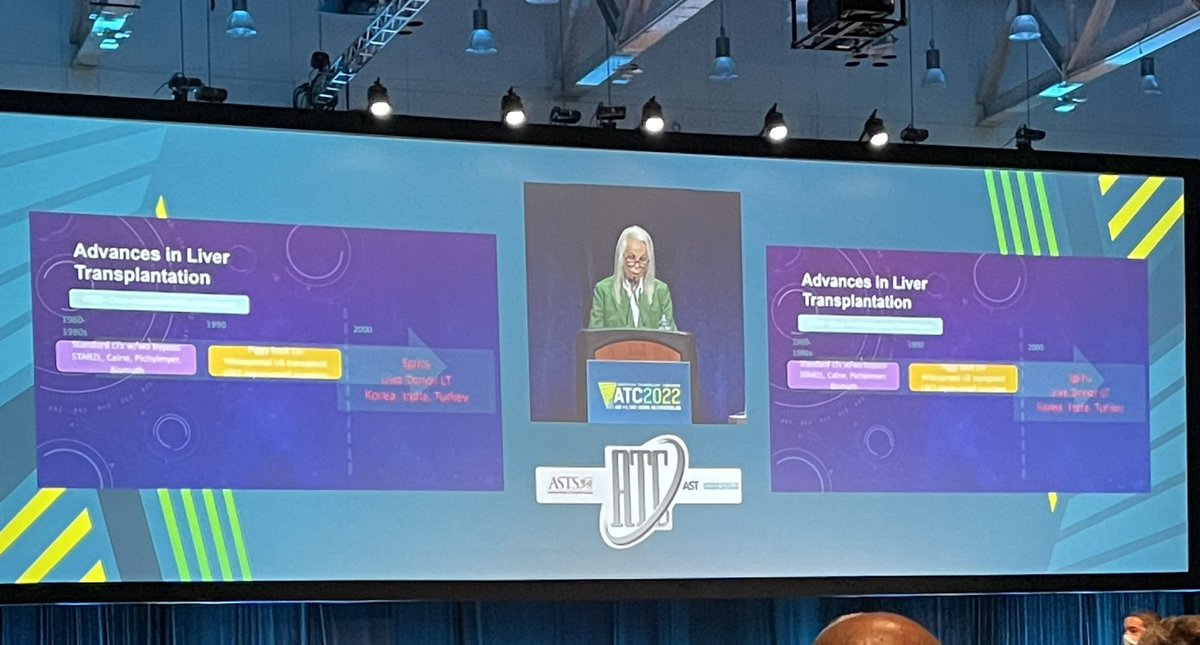 Thought provoking lecture by Dr. Nancy Ascher’s lecture on the US Role in Global Transplantation- and our decline as the leader in the field. #ATC2022 #ATCBoston2022