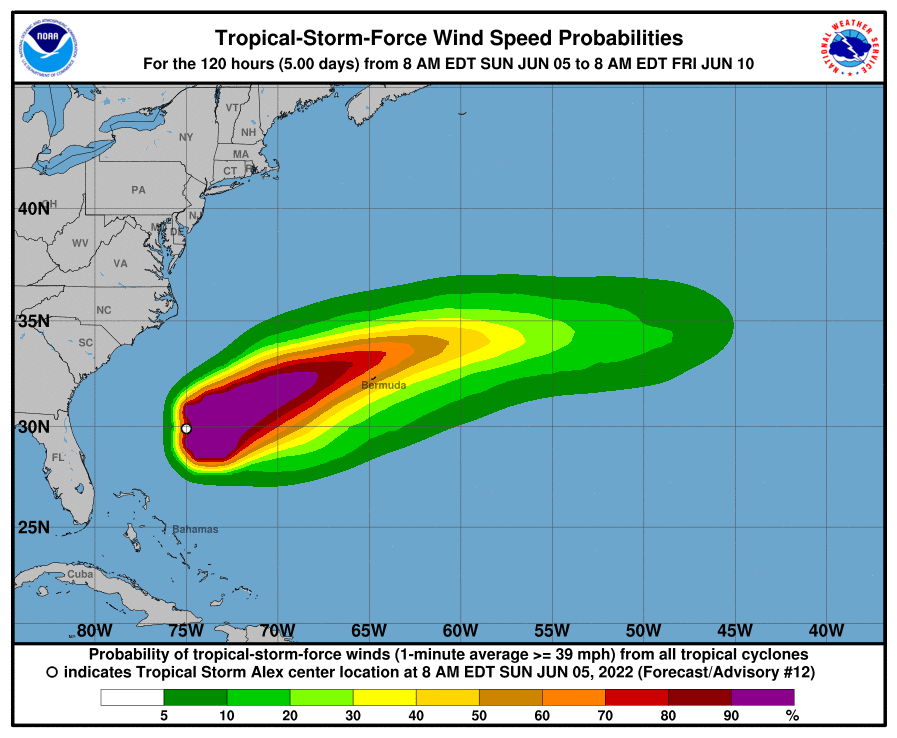 Sportschickca's tweet photo. I ived in #Bermuda for 9 years and don't ever recall a storm in June. Oh well, hopefully #TSAlex brings us some #tankRain π§π² #islandproblems #islandlife https://t.co/kLSoj2E3Q5