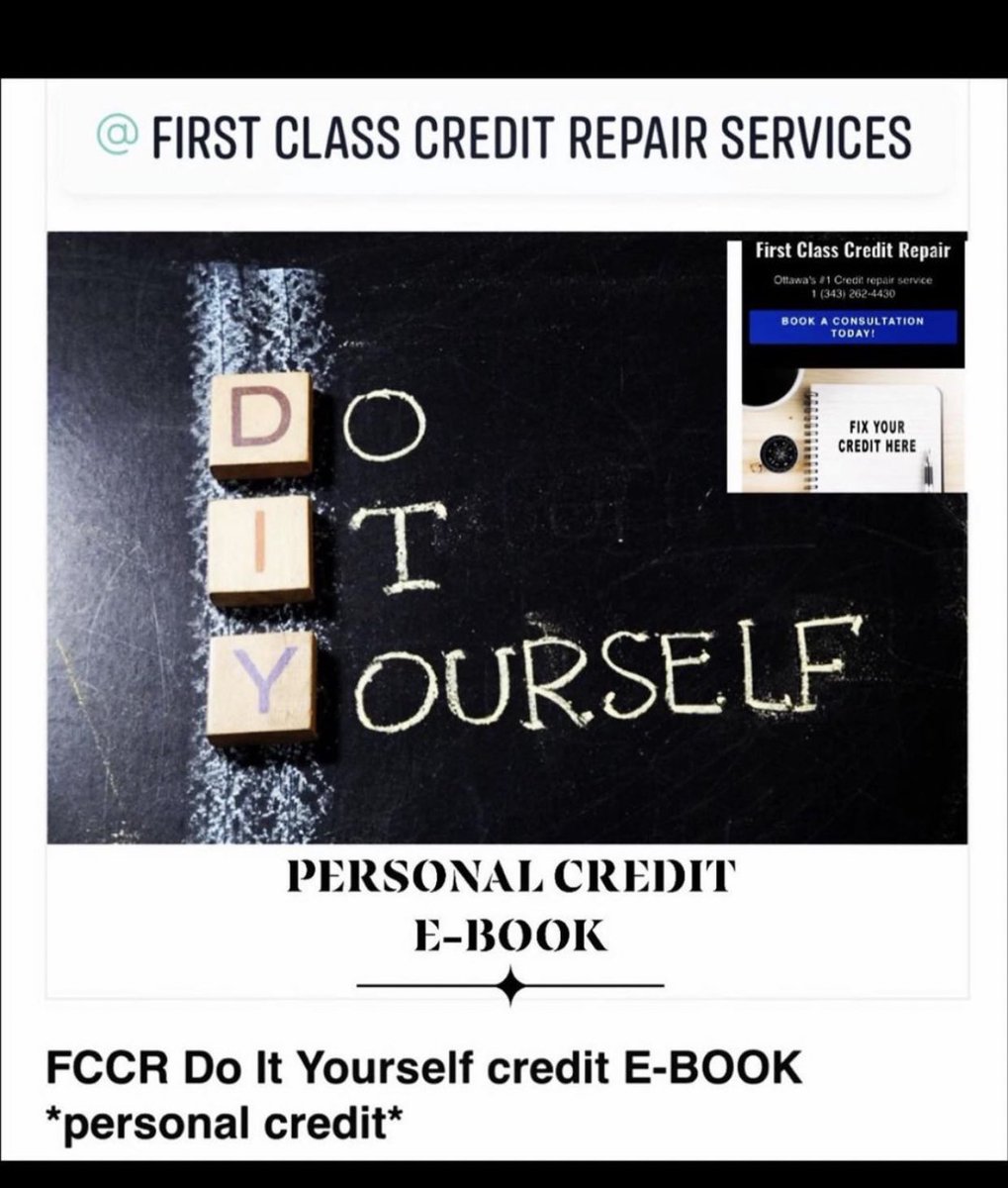 1stclass_credit's tweet photo. Do it yourself @1stclass_credit 
🌐 https://t.co/PGe8VUzz21
📧 support@firstclasscreditrepair.ca

#creditrepair #finance #investment #realestate #mortgage #money #creditscore #crypto #student #realtors #loan #financialfreedom #creditcard #bitcoin #consulting https://t.co/HMNQWxIWP9