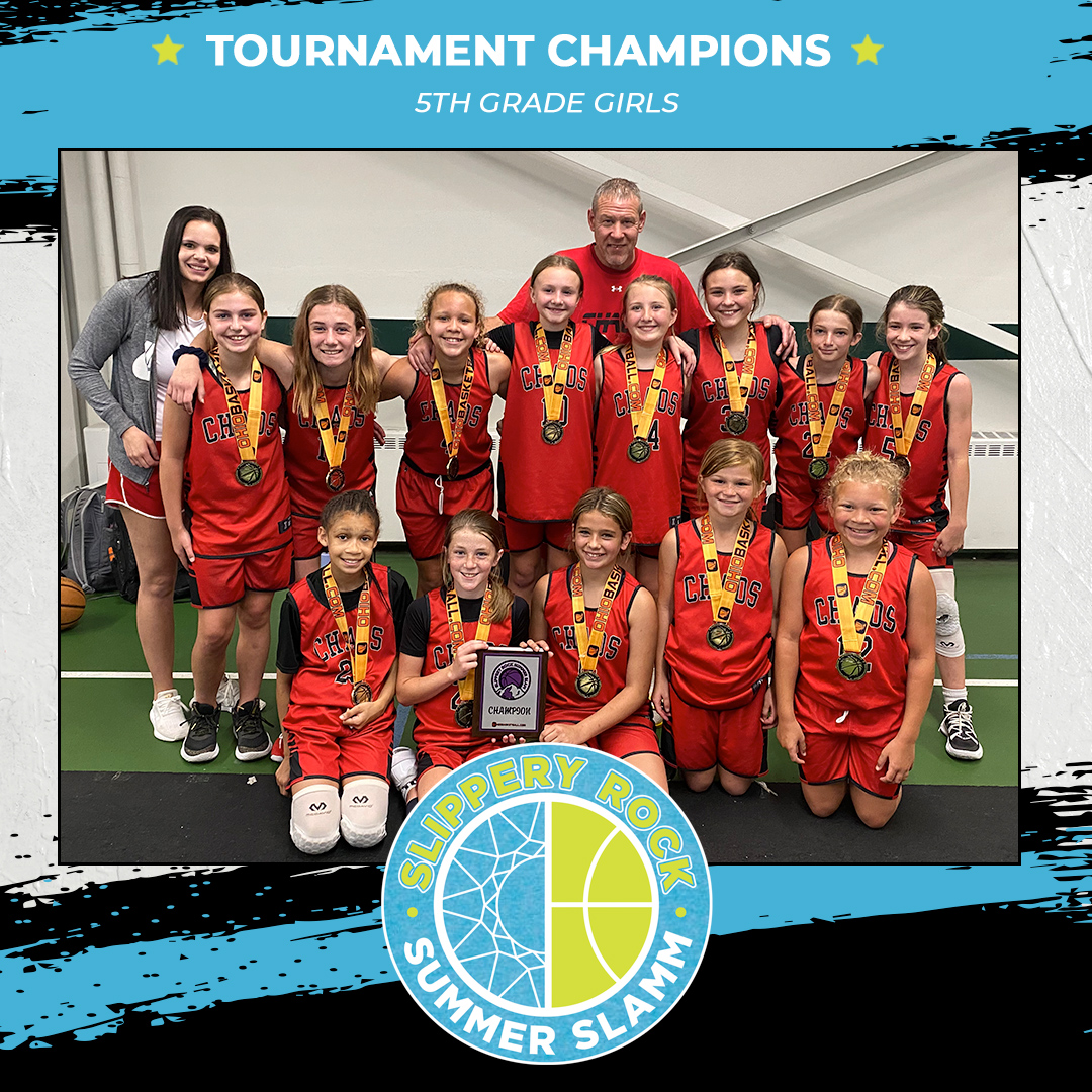 <a href="/ChaosAAU/">AAUChaos</a> 5th grade girls champions!
#slipperyrocksummerslam #ohiobasketball #hoops #basketball