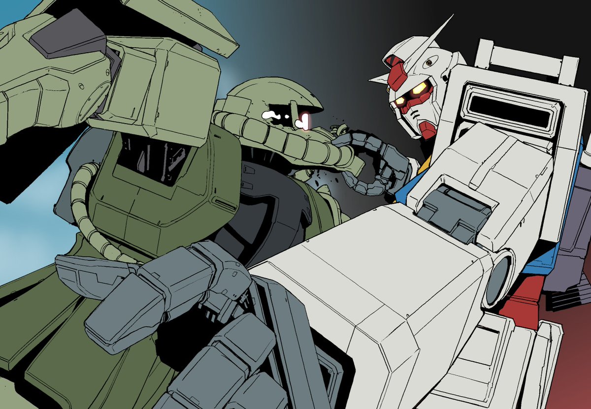 ロボットは色塗りしたことないな。
漫画と同じ仕上げでいいのかな?
あとガンダムの尻ポッケ忘れてる。 