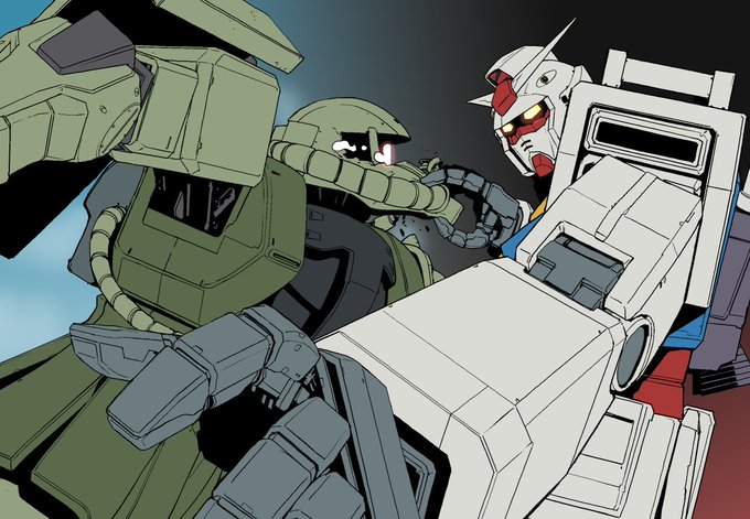 ロボットは色塗りしたことないな。
漫画と同じ仕上げでいいのかな?
あとガンダムの尻ポッケ忘れてる。 