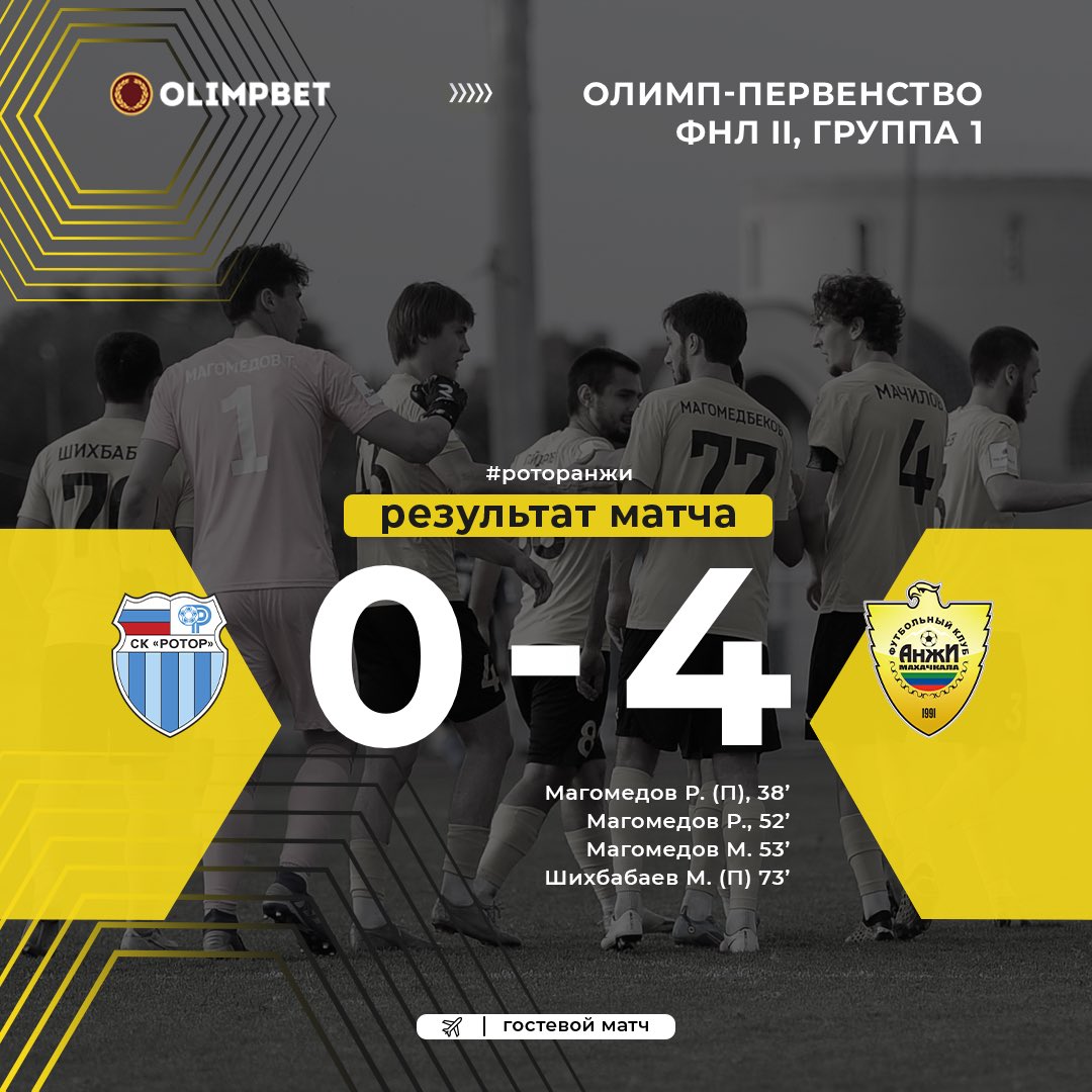 Одерживаем крупную победу над «Ротором-2» в последнем матче сезона Олимп-Первенства ФНЛ II

#Анжи #РоторАнжи