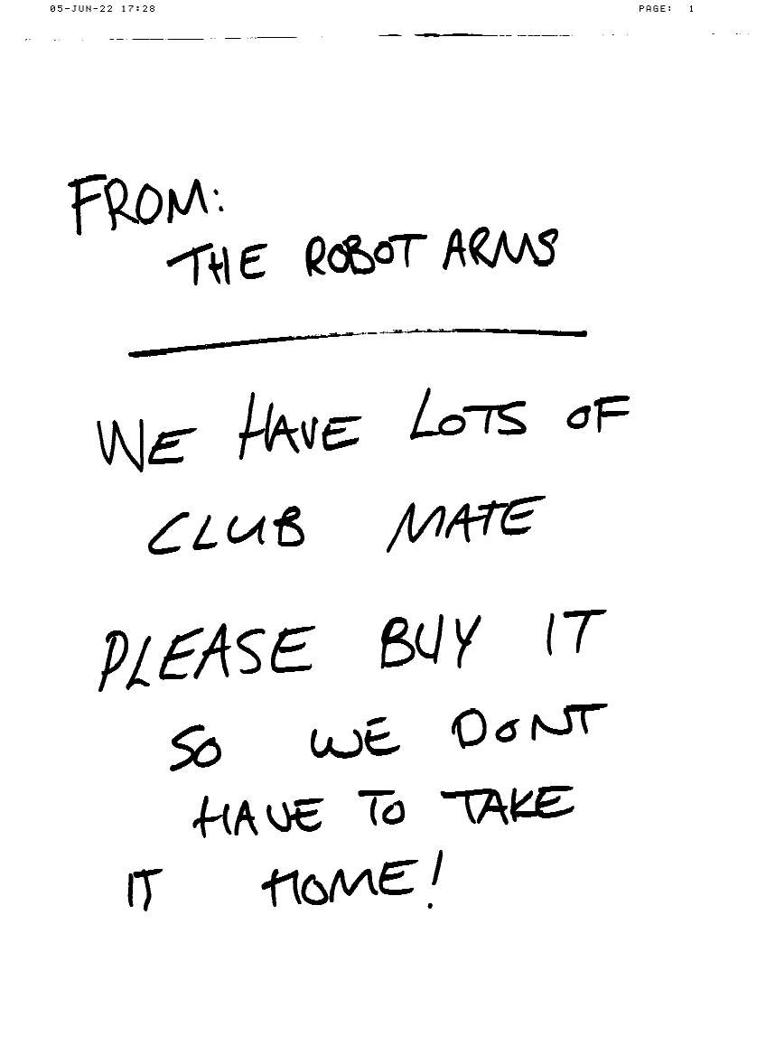 Fax from 9957497 #emfcamp