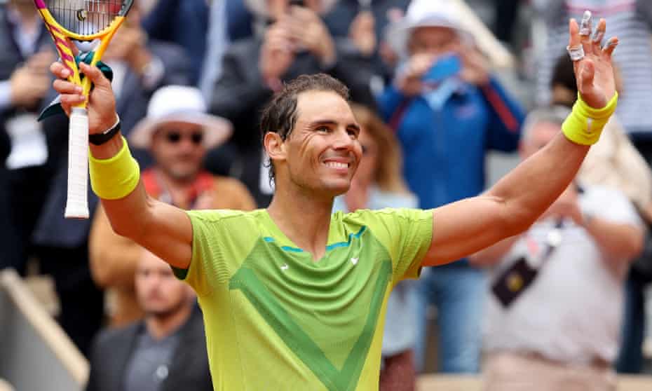 14 French Open; 4 US Open; 2 Wimbledon and 2 Australian Open. Won his first French Open in 2005. Unbeatable even at 36. What a champion