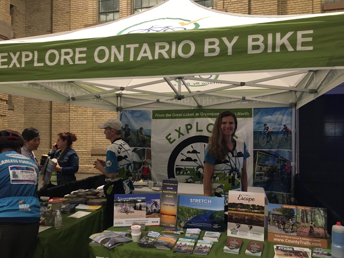 Go visit <a href="/OntarioByBike/">Ontario By Bike</a> at the <a href="/Enercare/">Enercare</a> Centre during the <a href="/Baycrest/">Baycrest</a> #rideforbrainhealth event! Louisa will give you amazing ideas for summer cycling adventures around Ontario! #cycleontario #bikeadventures #cyclingdvp #digitaledu