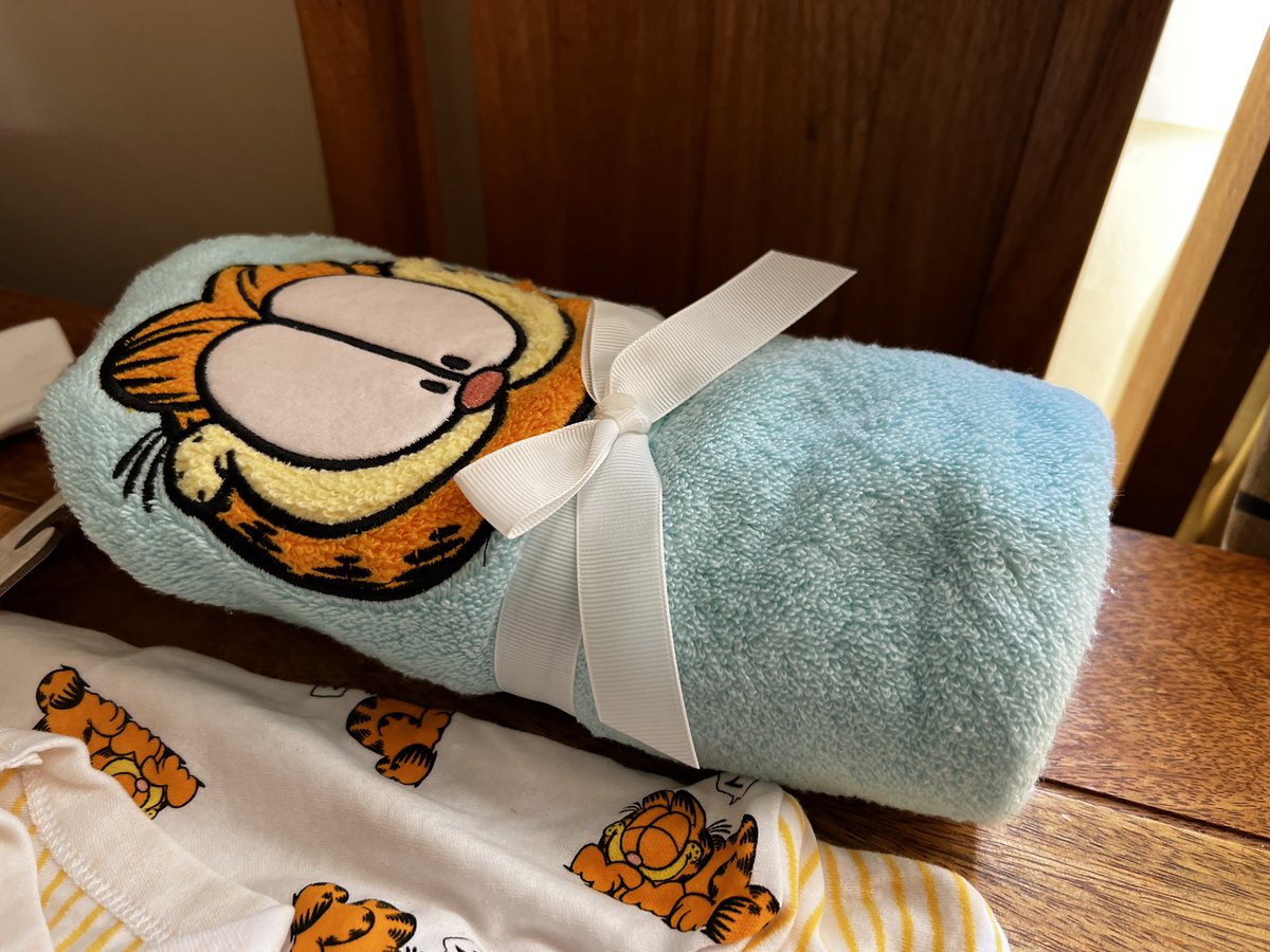 ecossefilmmaker's tweet photo. Couldn’t resist picking up these clothes for baby! #10weekstogo #baby #garfield #liloandstitch #babies #babyboy #stitch #disney https://t.co/DTRAi4x8Rt