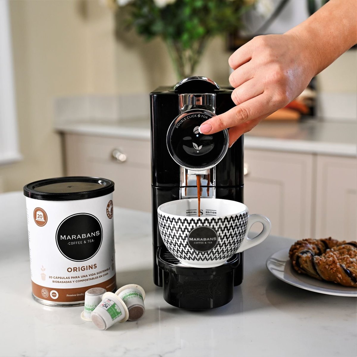 Our Certified at HOME COMPOSTABLE Nespresso ® compatible coffee pods are know available  Its taken a long time and development for us to be able to offer our Arabic blend classically roasted, with a hint of Robusta. Also in Decaf  #stepstoplasticfree 
ow.ly/b6Ts50JpP6k
