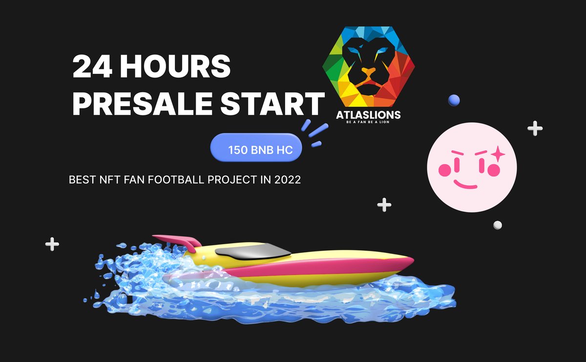 FanomicGroup's tweet photo. 🚀LESS THAN 24 HOURS🚀 
🦁 Atlas Lions  ILO is live
https://t.co/aIg6Uu87Ga 
✅Token Name: 🦁 Atlas Lions 🦁
✅SC/HC: 75/150 BNB
✅ Buy/Sell Tax: 10/10
 ( 7% HOLDER - 3% MKT - 3% Prize Pool)

⌚️Start :2022.06.06 12:00 (UTC)
⌚️End : 2022.06.10 12:00 (UTC)
#token #NFTGiveaway https://t.co/rLP89O6ctW