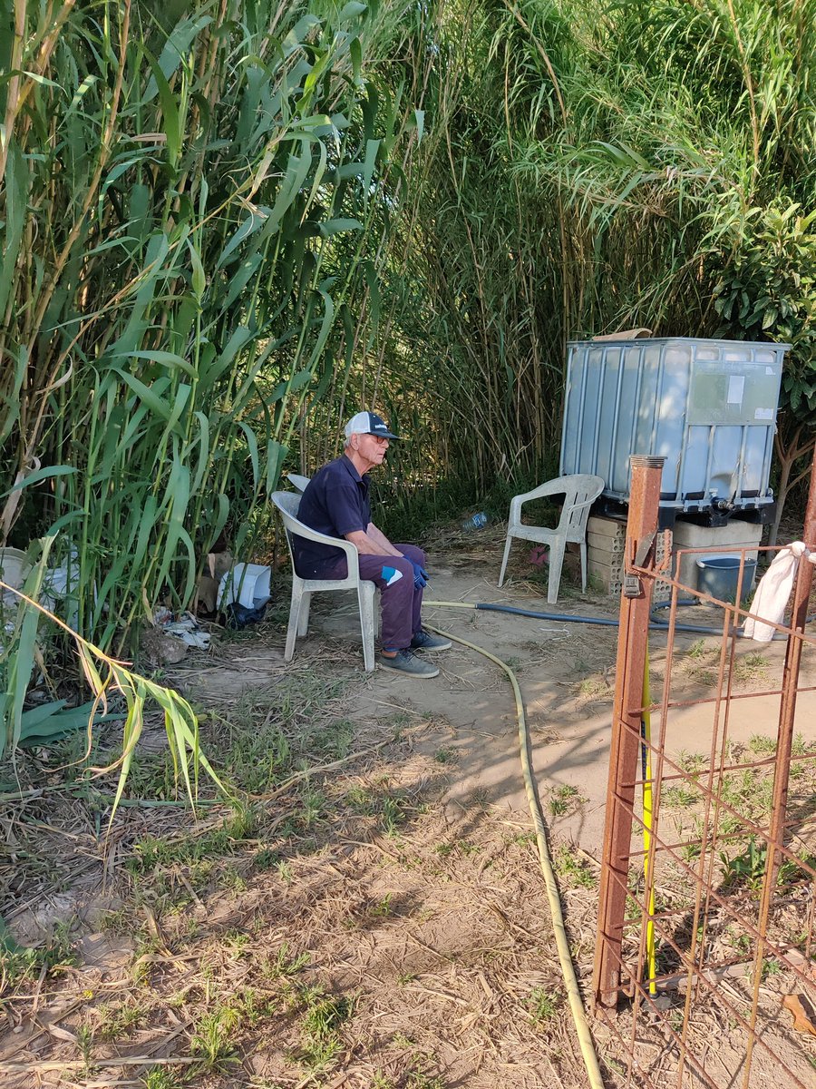 viktu's tweet photo. Aquest home derrotat té 76 anys.
Any rere any li robeu la fruita i la verdura. Li heu robat motors, eines, avui 400€ de manguera que eren el seu únic entreteniment que té durant el dia per regar el petit hort.
Mireu-lo b��, si mai us atrapo no trobaran ni els vostres ossos https://t.co/MkIIVztlbE