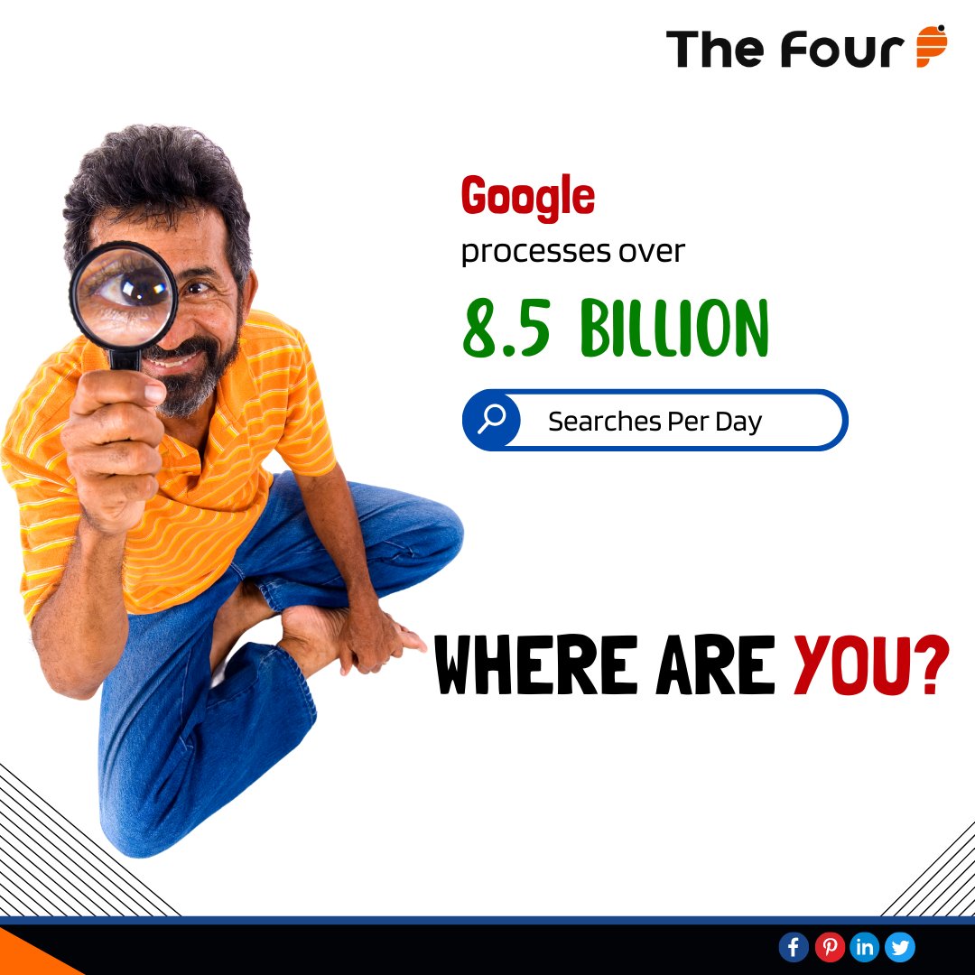 the_fourp's tweet photo. #sunday Brain_Hunt
Hey, do you know Google processes over 8.5 billion (approx) searches per day?
Yes, @Google is one of the top search engines. But how can you optimize your current strategy and boost ROI with digital marketing?
Let's have a coffee!

#digitalmarketing #seo #the4p https://t.co/Y4RNfmHtkz
