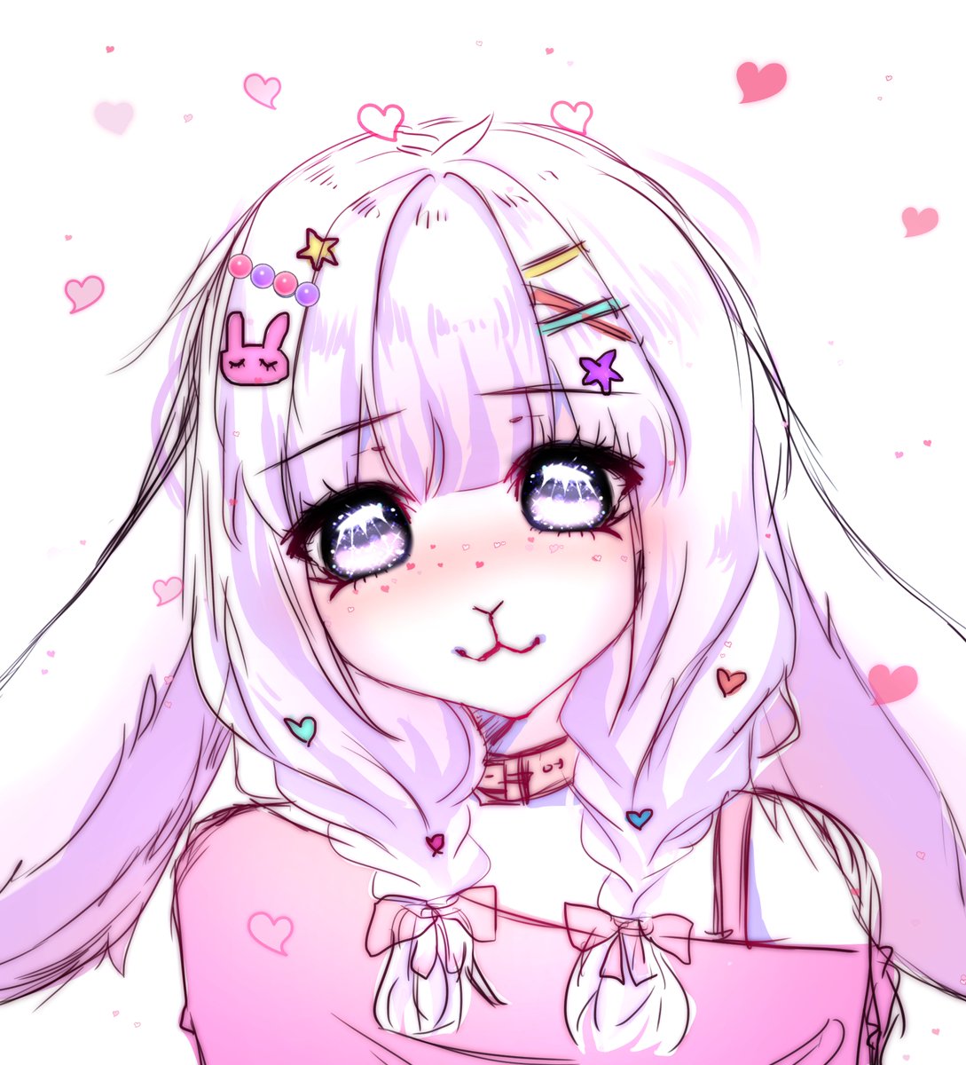 sketch for PenelopeBun♥
I want to remind you that for 100 subscribers there will be a raffle! The winner gets sketch 
#raffle #furryart