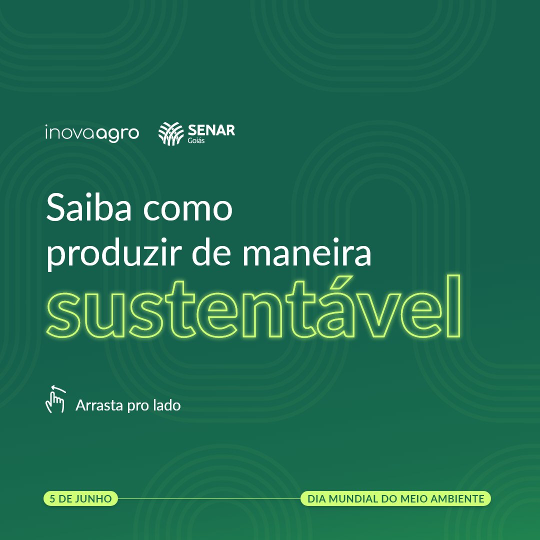 SistemaFaeg's tweet photo. 🌎 Hoje é Dia mundial do #MeioAmbiente!
📚 Saiba como produtividade e #sustentabilidade podem andar de mãos dadas. Conheça os cursos gratuitos do EaD Senar Goiás.
👉 Faça sua parte, matricule-se: https://t.co/MRP3kFTOWR
#INOVAAGRO #EaDSenarGO #SistemaFaeg #PlanoABC https://t.co/CbLS46B6DY