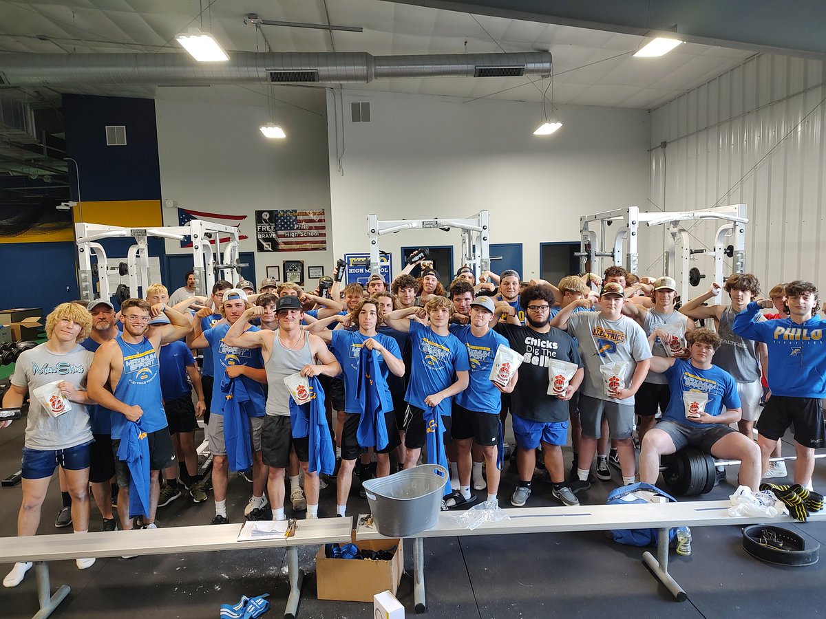 philocoach's tweet image. Liftathon 2022. Great day boys. Hard work pays the bills. No way around it.
Congrats to @searls_cade and Mason Thomas for setting new school records
Cade 175 class, 305 bench
Mason 250 class 545 deadlift 
#MaximumEffort #family