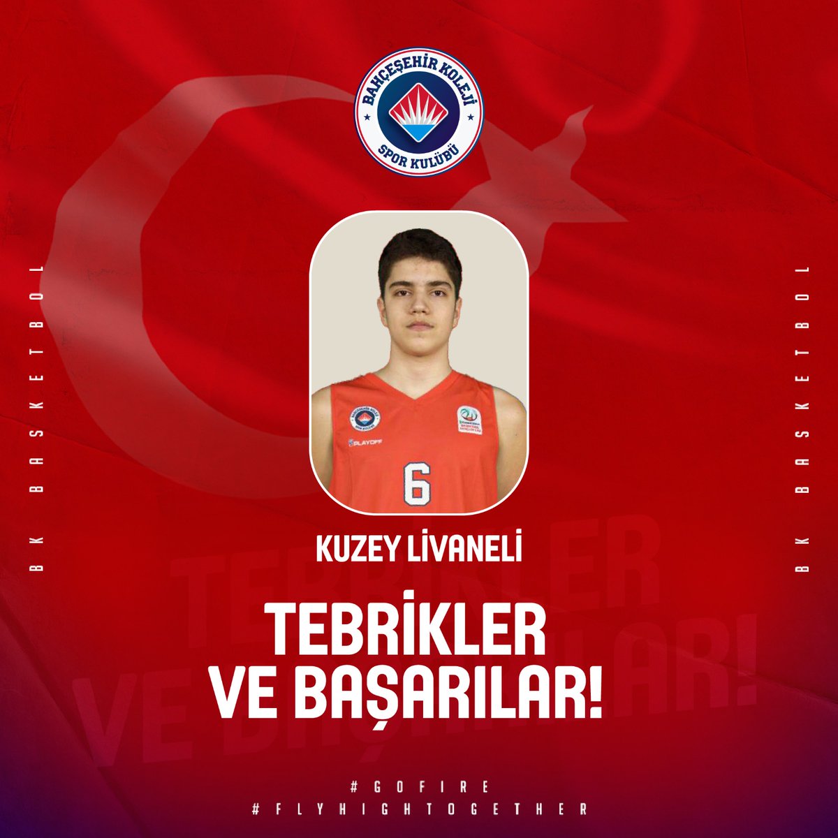 🇹🇷 Genç oyuncumuz Kuzey Livaneli, 10 Haziran günü kampa girecek olan U18 Milli Takımımıza davet edildi.

👏🏻 Kuzey'i tebrik eder; kendisine ve milli takımımıza başarılar dileriz!

❤💙 #FlyHighTogether