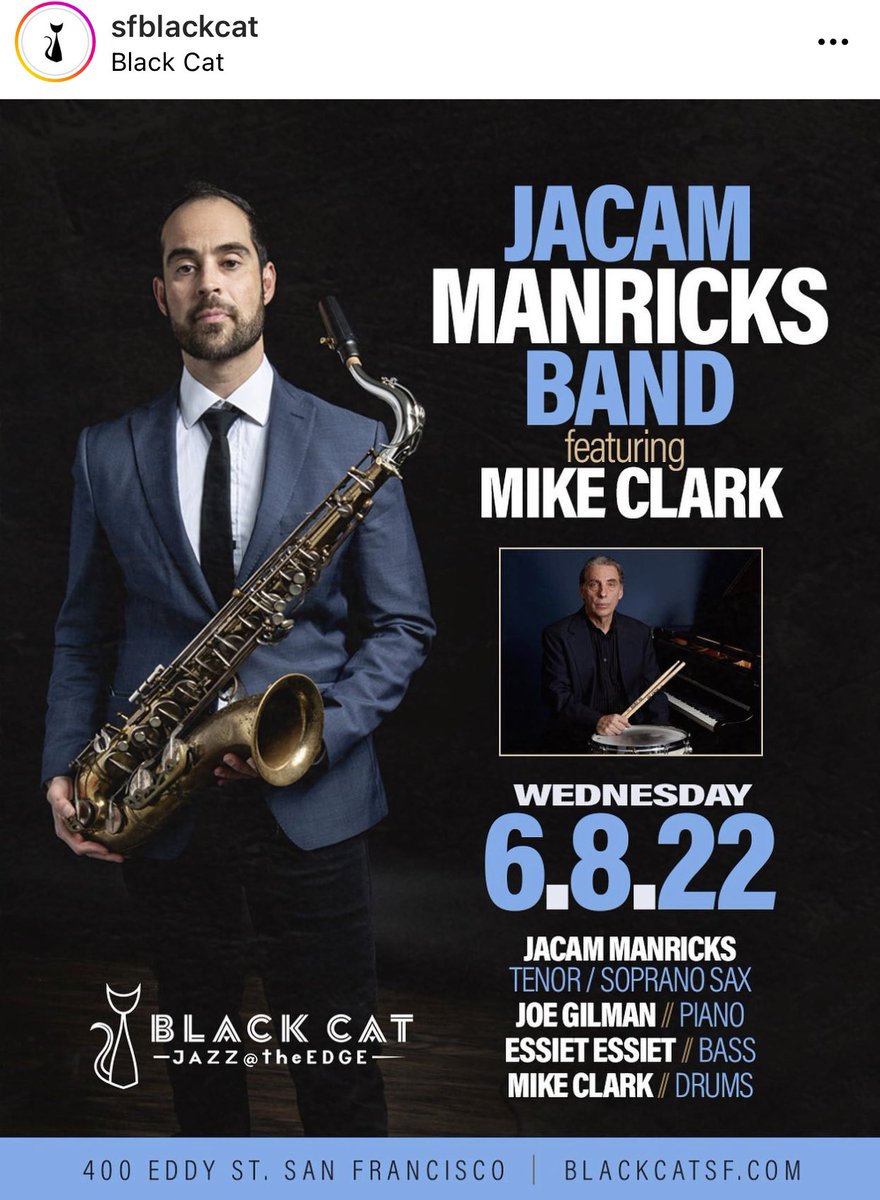 jacammanricks's tweet photo. Looking forward to this show in SF Wednesday! @mikeclarkdrums https://t.co/ML9GxdbIWH