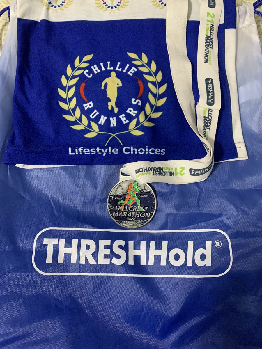 ph3sh3Ya's tweet photo. Team 06:00am✅Hillcrest half Marathon. More training needed, lokusha @ 19km is not on, but conquered👍🏾👌🏾
#FetchYourBody2021
#RunningWithTumiSole
#RunYourPace
#IChoose2BActive https://t.co/5PAwrvi957
