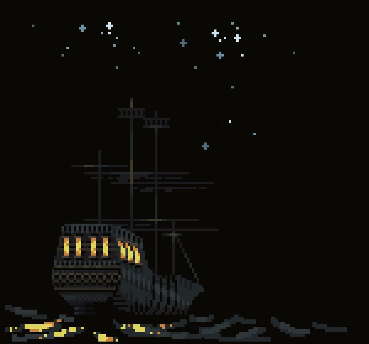 pirate ship #pixelart