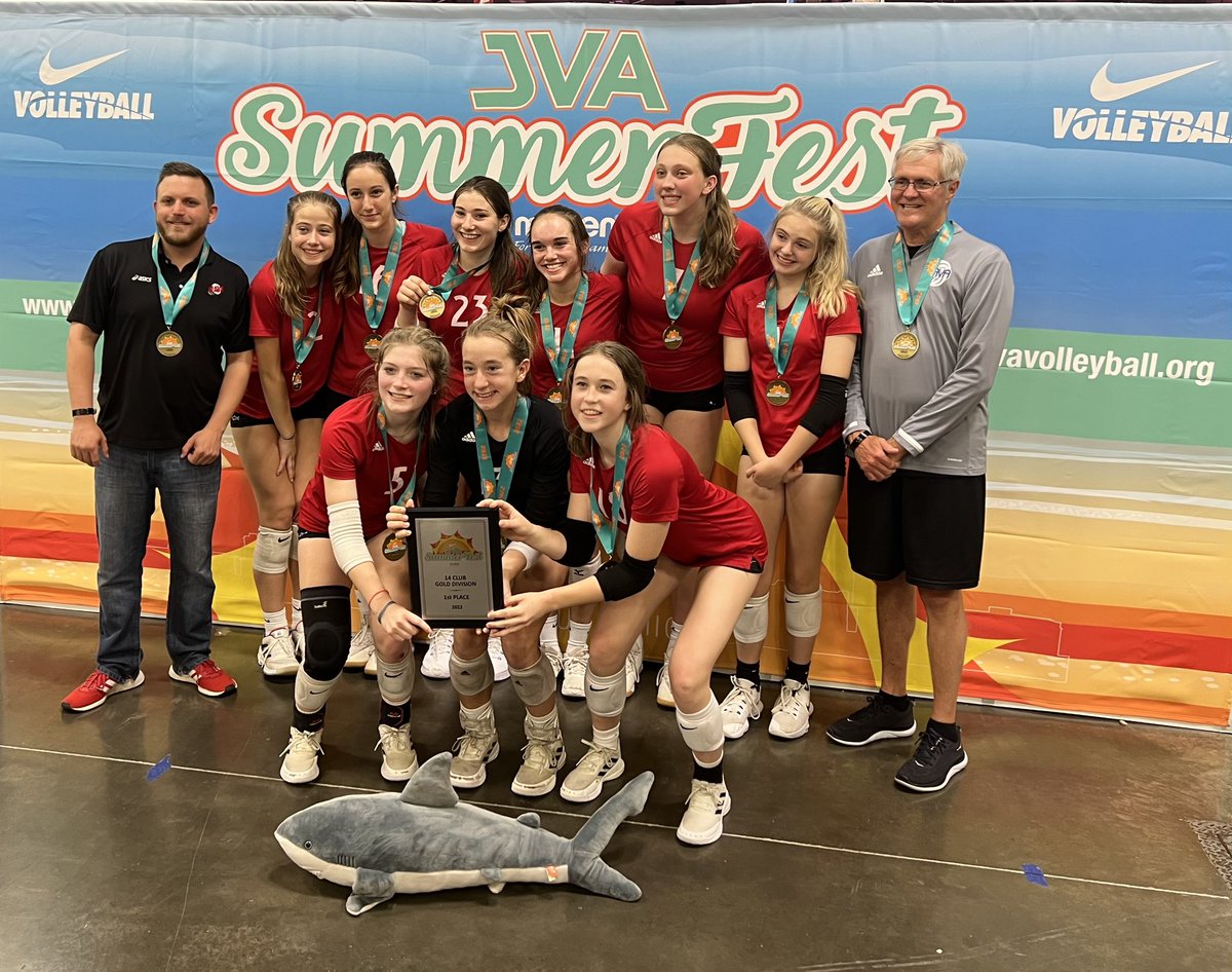 coach_wathen's tweet photo. Congratulations to my daughter @TaylorWathen26 her coaches @Andrewmullins85 @KarchCoan and her @MAVAvolleyball Adidas 14 Select team for winning the Gold Championship @jrvbassociation #JVASummerFest
Girls finished the weekend 6-0βΌοΈπ
Only lost 1 set in 6 games (25-23 in Finals) https://t.co/pwvOtyHcLt