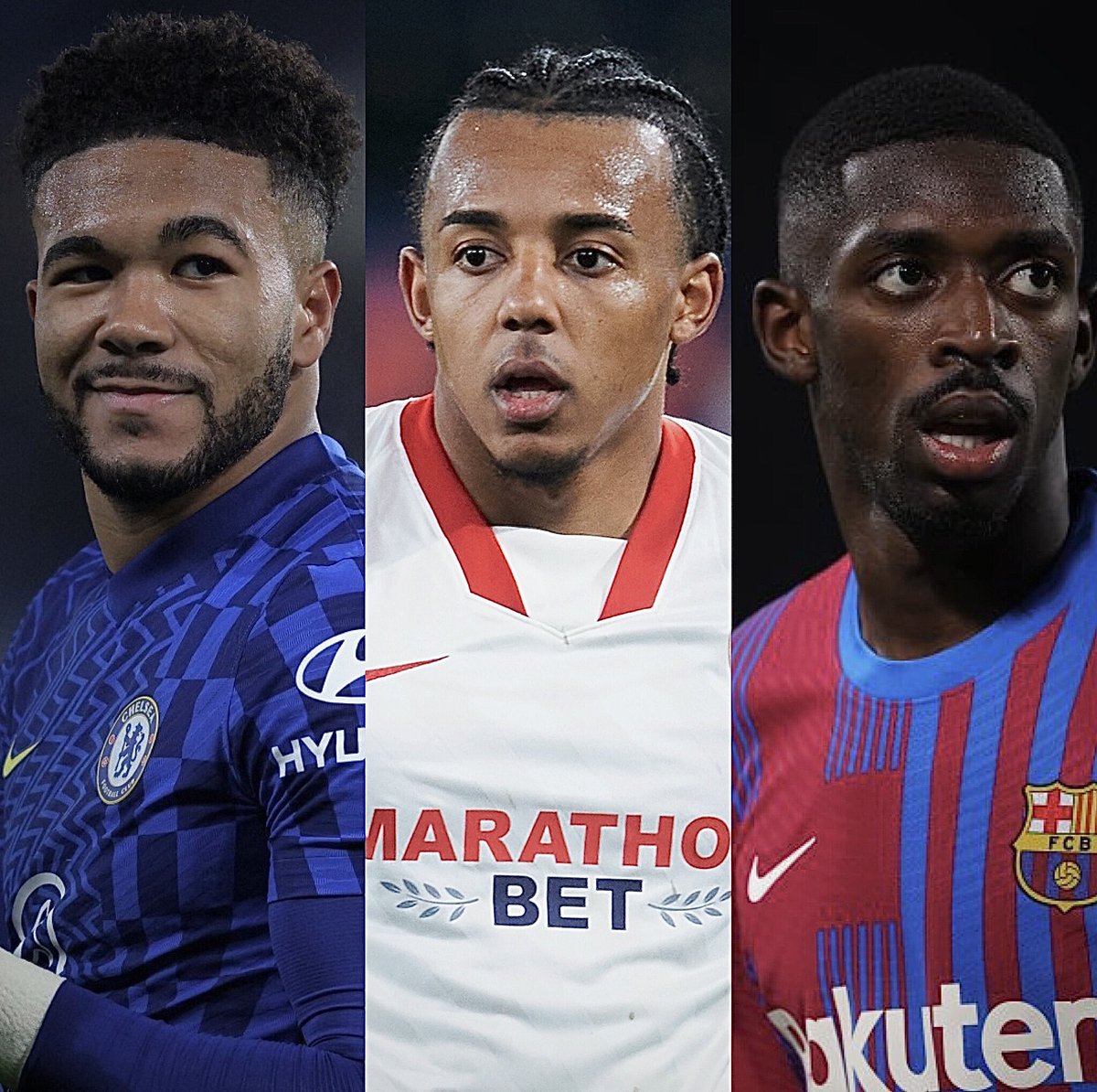 CFCPys's tweet photo. Kounde RCB, Reece James RWB with Ousmane Dembele at RW / RF, this is something even neutrals would want to watch Chelsea to see 😮‍💨 https://t.co/auBG3CVXFO