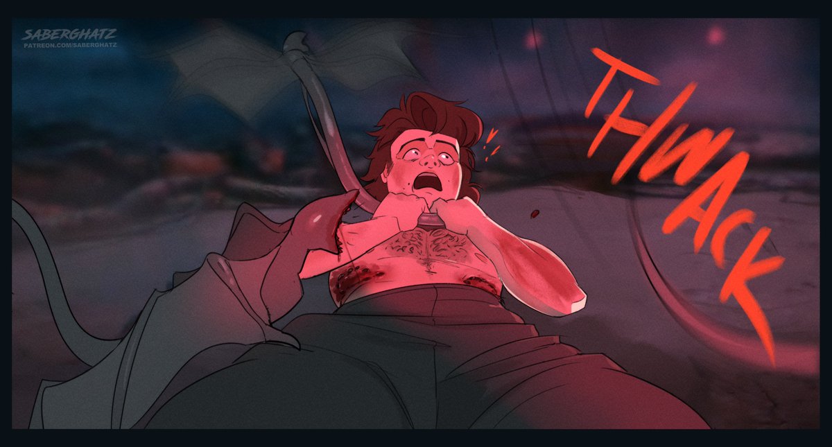 SaberGhatz's tweet photo. Billy Survives AU / "Am I Dreamin' or is That You, Harrington?"🦇 https://t.co/4w0wbxnSxP
