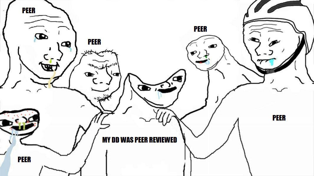 When apes say the DD is peer reviewed. via /r/wallstreetbets

https://t.co/Am7qIYFOv9

#stockmarket #wallstreetbets https://t.co/qax8b7mfzK