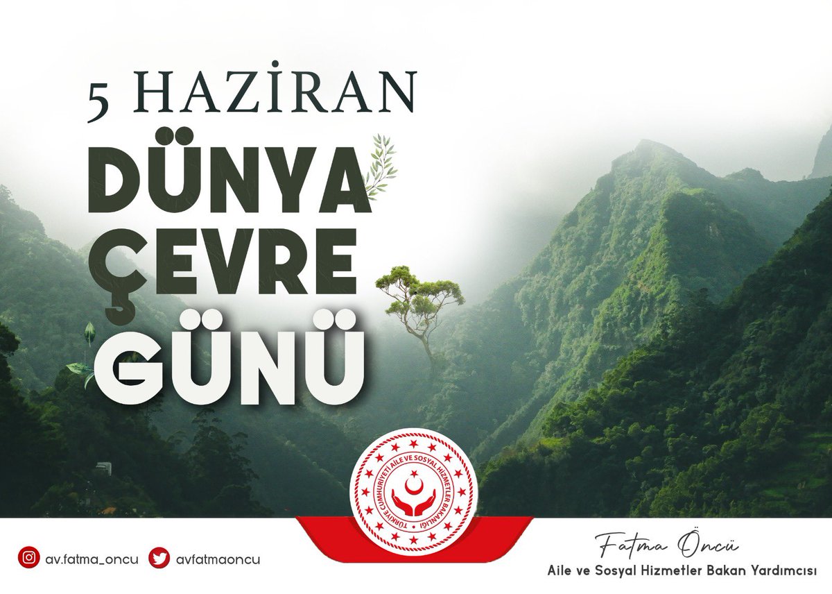 Çevre konusunda toplumsal duyarlılığın artarak devam etmesi, gelecek nesillere yaşanılabilir, sağlıklı, yeşil ve temiz bir dünya bırakılması temennisi ile #DünyaÇevreGünümüz kutlu olsun.