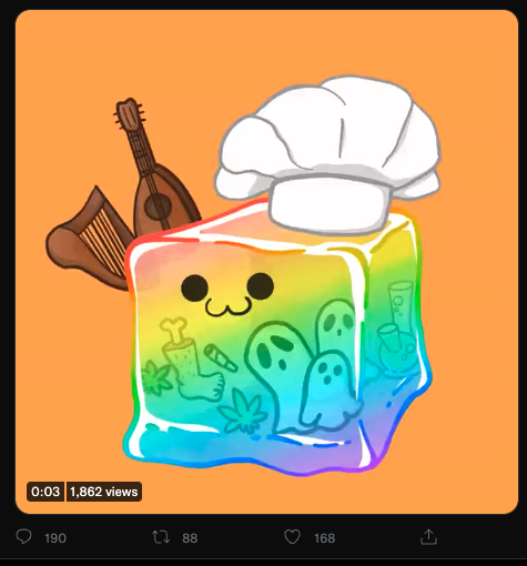 AMNSKN1's tweet photo. @The_Block_Group A rainbow jelly cube love the joint and the weed leaf! ooh the bong too!
#CNFT #CNFTCommunnity #BIG https://t.co/QWSMy4iPvh https://t.co/P0iQFd8pms