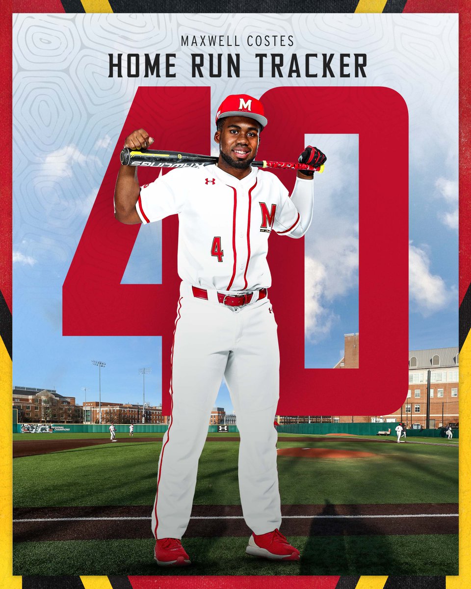 TerpsBaseball's tweet image. A Terp legend. 

Maxwell Costes is now the second player in Maryland history to hit the 40 home run mark! #DirtyTerps