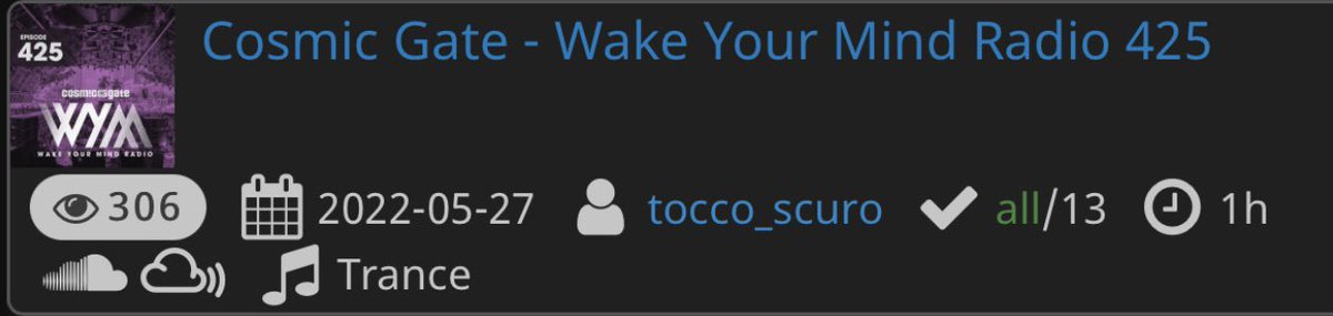 Thank You So much for your support on “Apollo” <a href="/cosmicgate/">Cosmic Gate</a> ♥️
This means A lot for me 😀