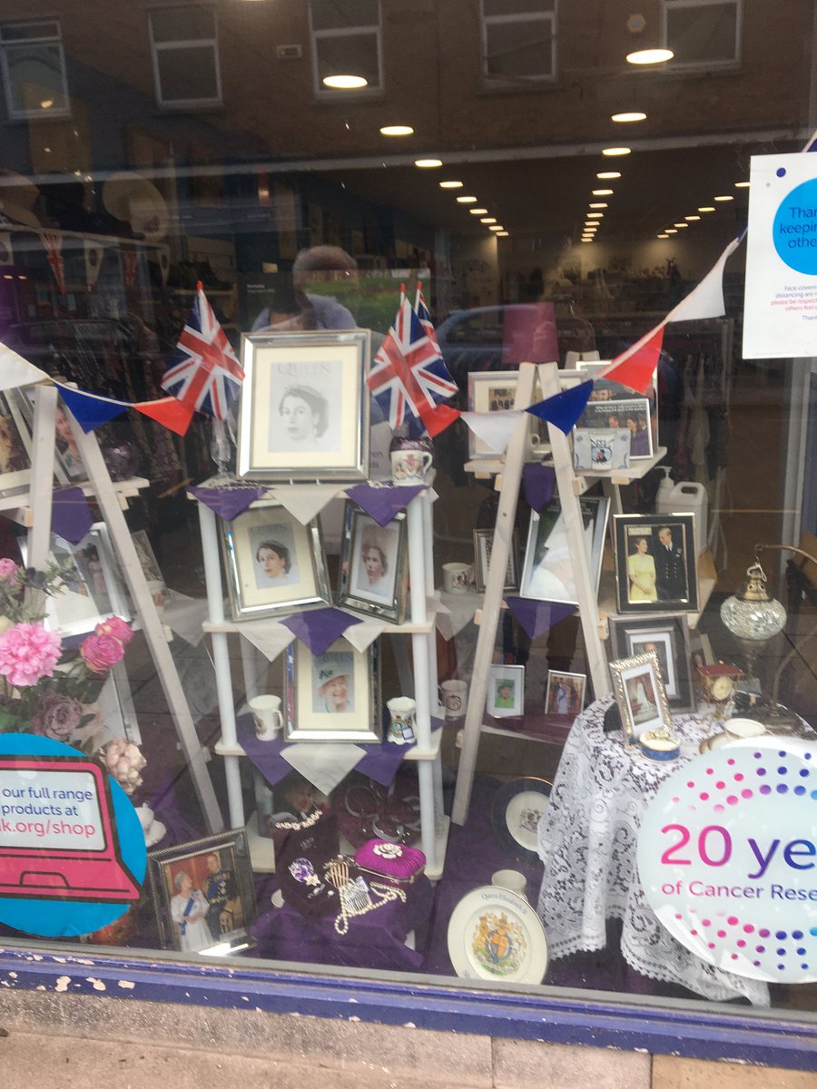 Workington team would like to thank everyone for their lovely comments on our Jubilee window... big shout out to our volunteer Dave for his planning over the past months we think he nailed it! ⭐️