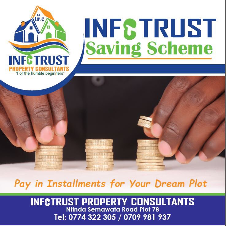 infotrustPC's tweet photo. Infotrust Property Consultants have a saving scheme that can help anyone who wants to acquire land. You can decide to deposit daily, weekly or monthly to get yourself a plot of land. Come become a land owner with us. https://t.co/QWGCM092YL