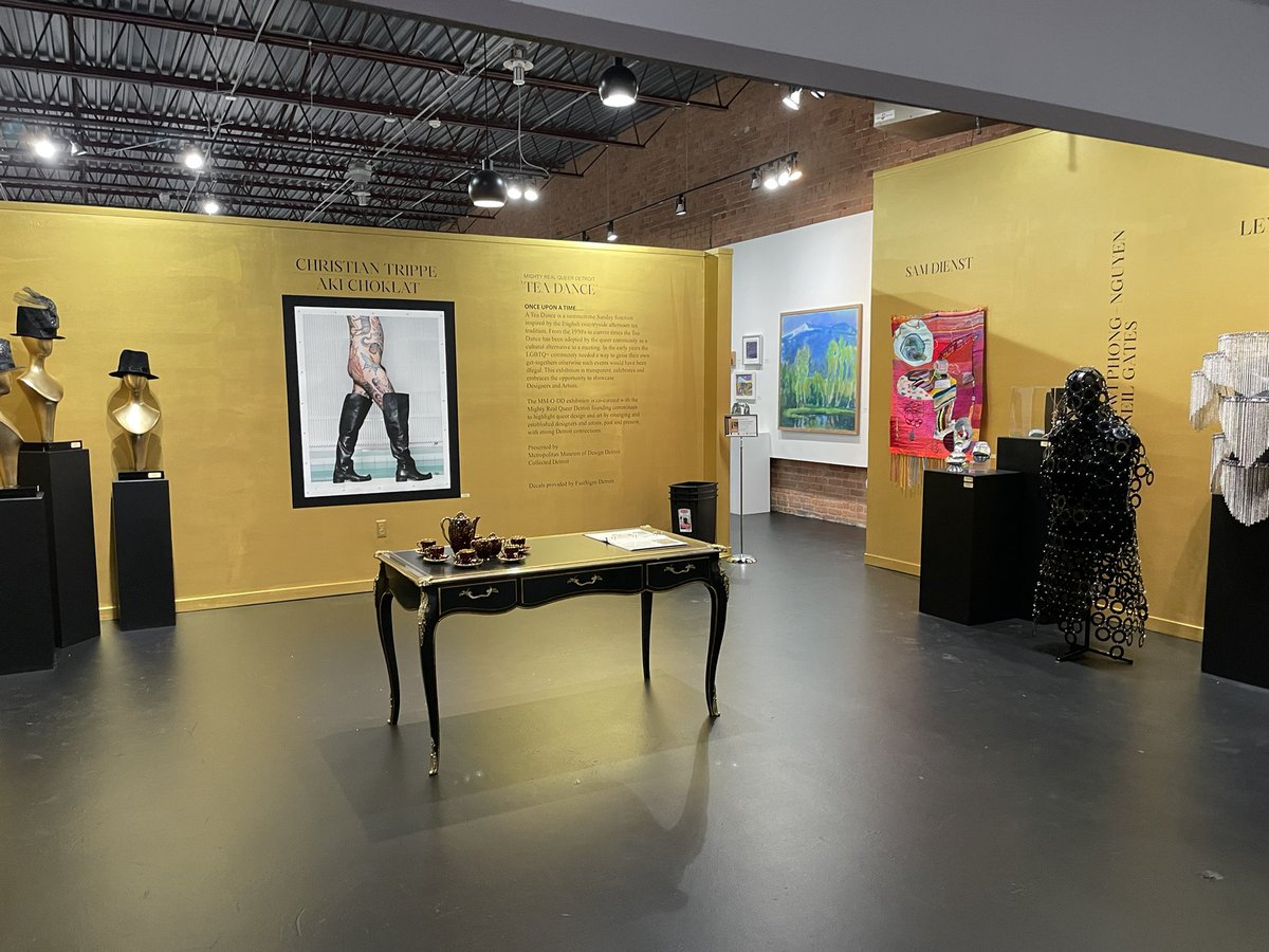 rochelleriley's tweet photo. DETROIT _ Hope you’re headed over to #CollectedDetroit from 2 to 6pm for its Tea Dance opening as part of #MightyRealQueerDetroit, the largest exhibit of works by queer artists in the country (700 works, 17 galleries). @Local4News @@FOX2News @wxyzdetroit @freep @detnews @WWJ950 https://t.co/SjNQNclsqz