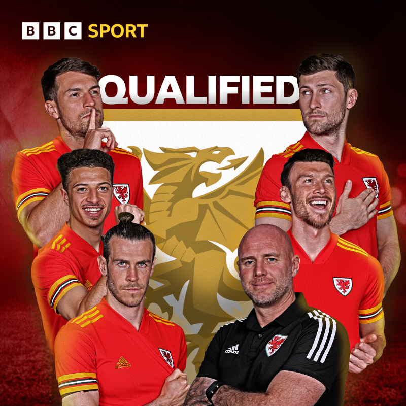 BBCSportWales's tweet photo. They've done it! Wales are off to Qatar ✈️ ⚽️! 

FT: Wales 1-0 Ukraine ⚽️ 

📻  @BBCRadioWales

#WALUKR