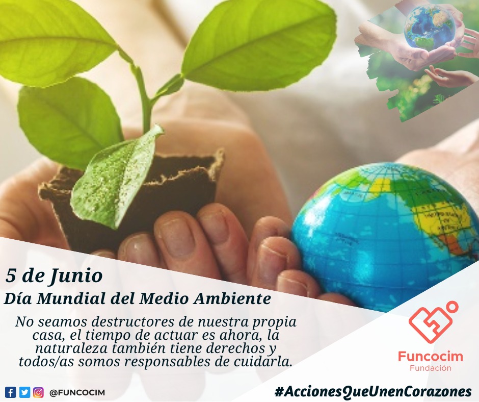 FUNCOCIM's tweet photo. #FundaciónFuncocim hace llamado a la acción climática,🗣️el #DiaMundialDelMedioAmbiente tiene que convertirse en un día de compromiso y acciones claras con el ambiente. #ODS #Ecuador #Manabí

Solo tenemos #UnaSolaTierra #ClimateAction #WorldEnvironmentDay #AccionesQueUnenCorazones https://t.co/Hti2ef3Sn2