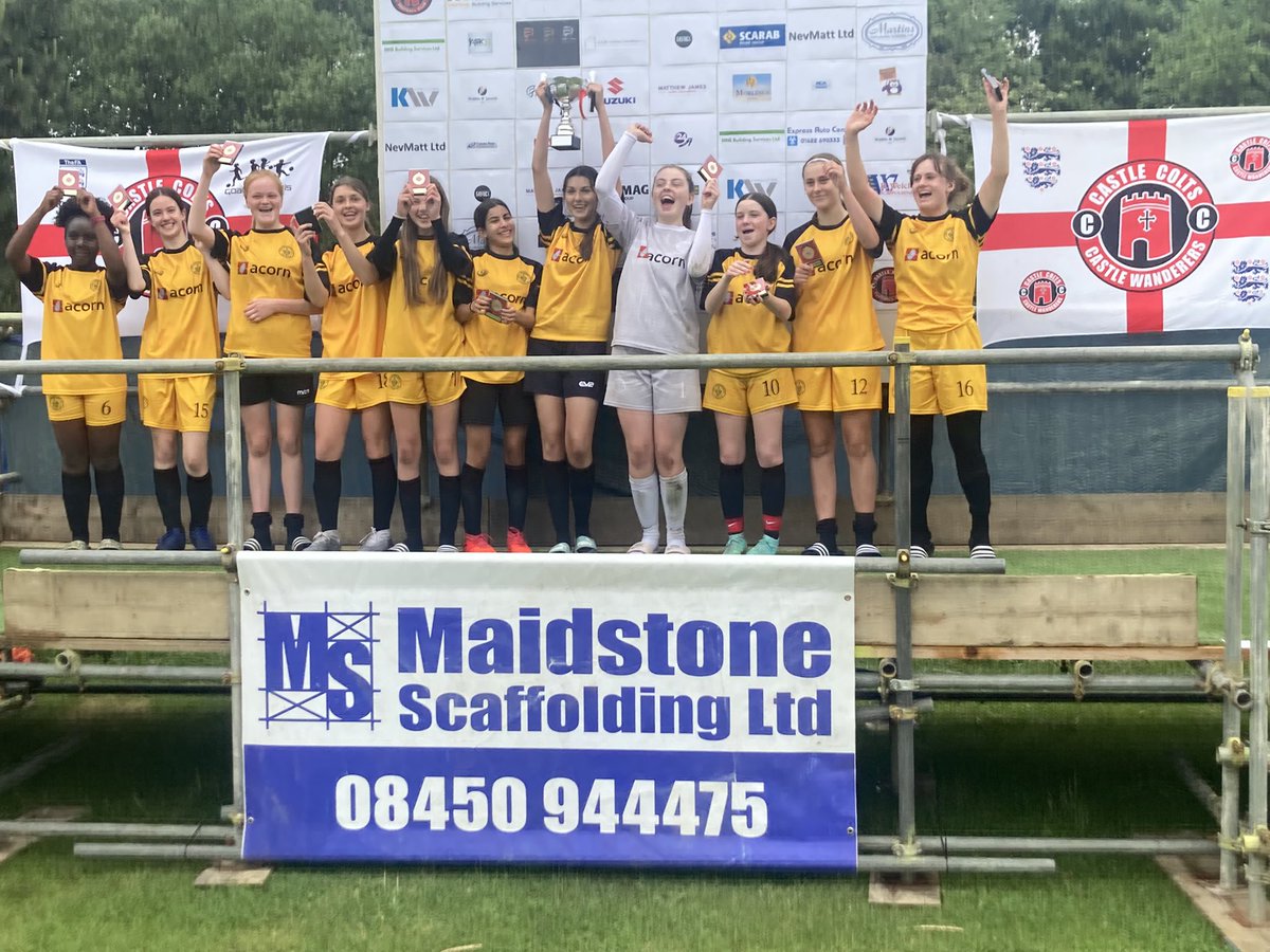 Cray wanderers U15 Girls winners Castle Colts 6v6 tournament