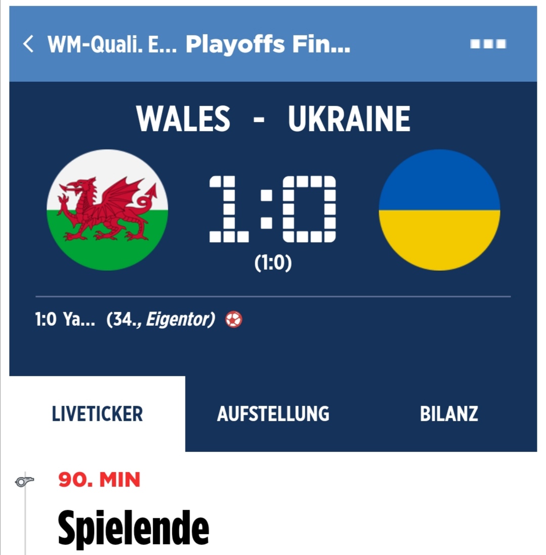 MusaJupp's tweet photo. Ist das Spiel schon annulliert worden? Oder hat jemand die #Waliser schon als #Putin-Unterstützer beschimpft? https://t.co/Lno4x4NP5r