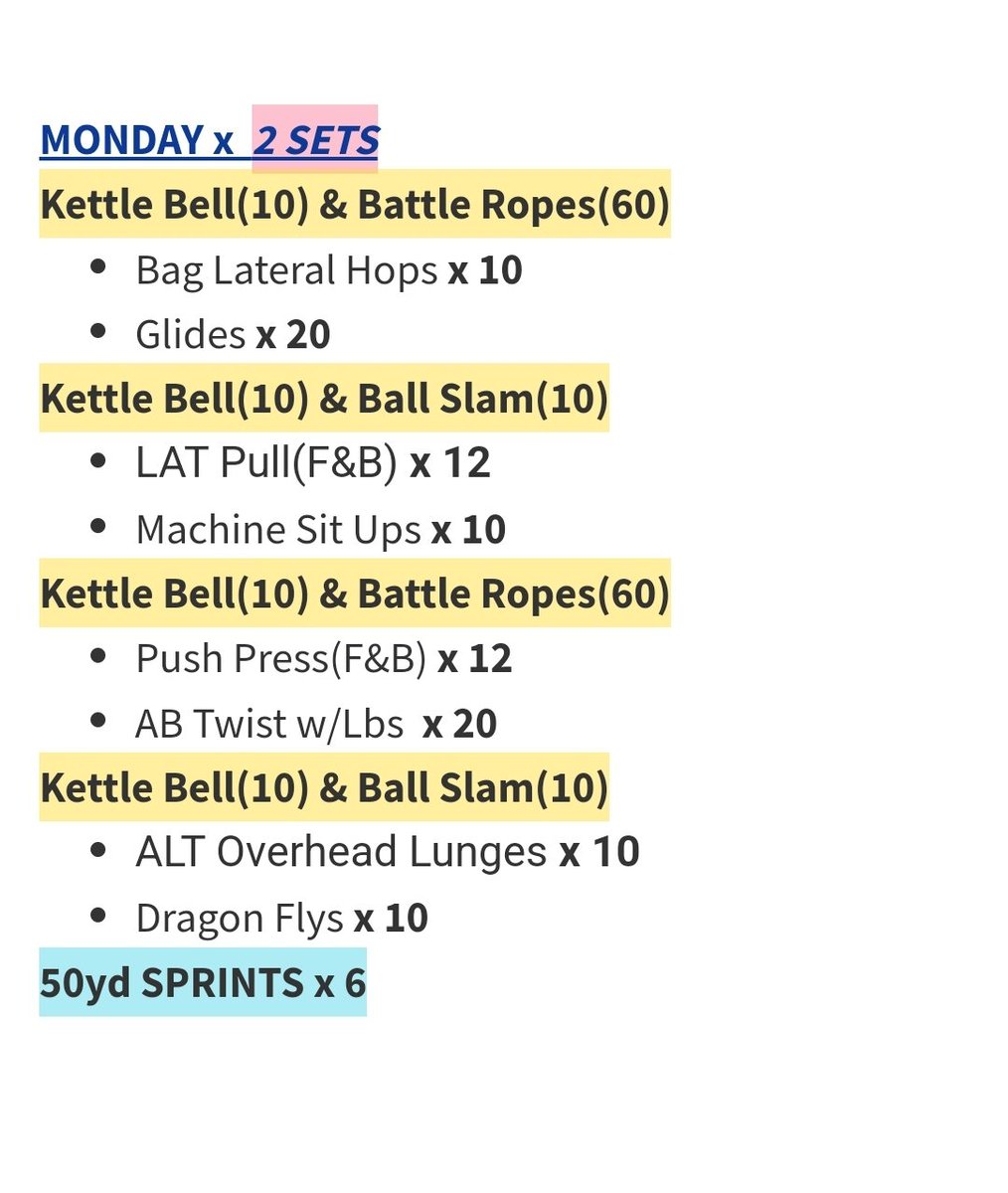 RicklanHolmes's tweet image. #HTCrew Workout Plan
#CoachesStayFit