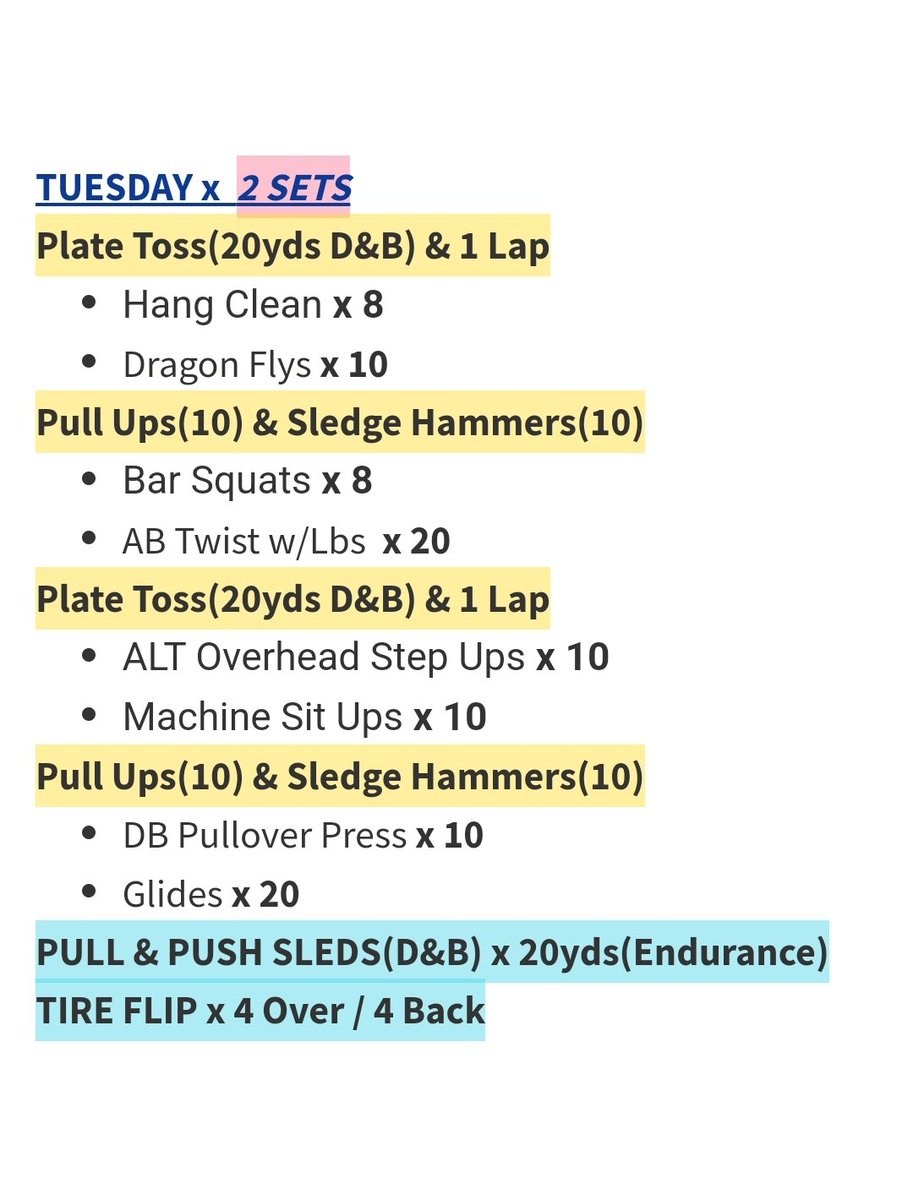 RicklanHolmes's tweet image. #HTCrew Workout Plan
#CoachesStayFit