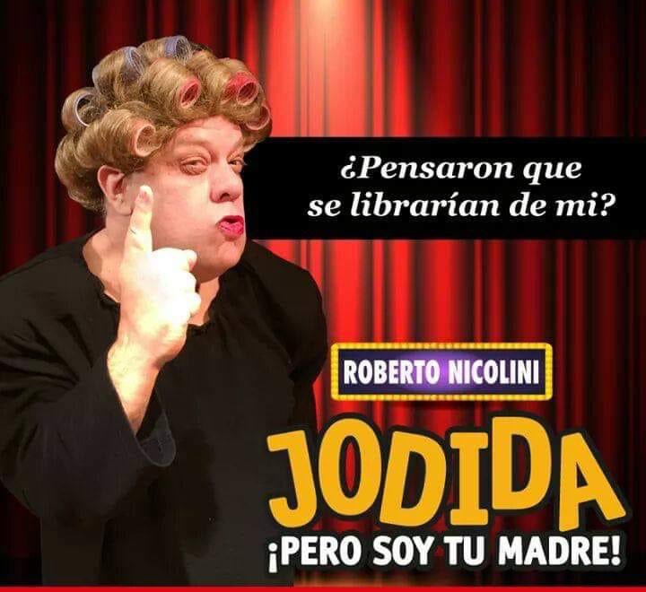 "Jodida pero soy tu madre" anoche en el Teatro Mori Vitacura
Los Domingos de Junio a las 18 horas en Teatro Las Tablas.
(Crucero Exeter 0250 casi esquina Antonia López de Bello, Barrio Bellavista, Providencia)
Entradas en atrápalo.cl
L@s Espero a tod@s! Viva el Teatro