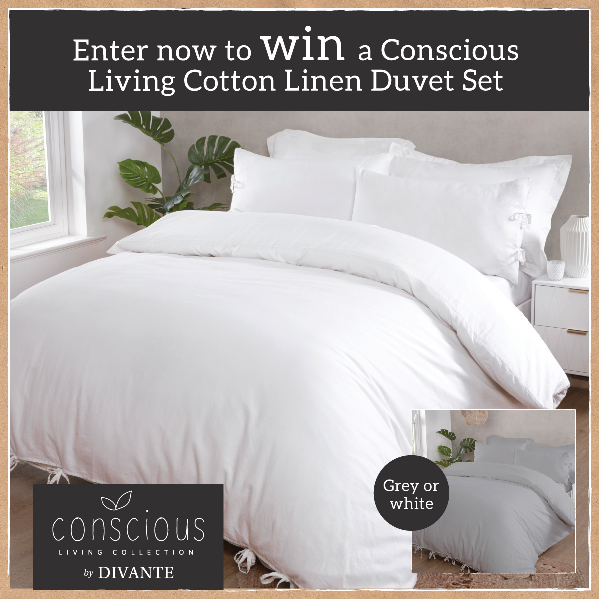 TheRangeUK's tweet image. ✨#GIVEAWAY✨

🧡 Part of the new Conscious Living collection, enter now to #WIN a NEW Cotton Linen Duvet Set: 

1. Like this
2. Retweet
3. Follow us!

Good Luck! 🤞 Winners chosen at random. Competition ends 07/06/2022. Competition open to UK and ROI residents. T&amp;amp;Cs apply.